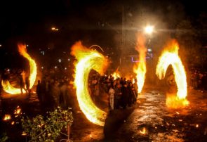 شرارههای آتش در گلستان حسینی شرارههای آتش در گلستان حسینی