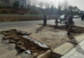 آغاز لکه گیری اساسی معابر کوی فرشته آغاز لکه گیری اساسی معابر کوی فرشته