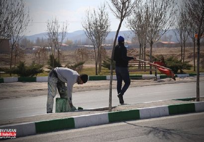 رنگ آمیزی جداول بلوار خاوران توسط معاونت خدمات شهری و اجرایی منطقه ۹ رنگ آمیزی جداول بلوار خاوران توسط معاونت خدمات شهری و اجرایی منطقه ۹