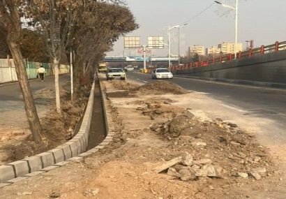 اتمام عملیلت جدول گذاری جاده سنتو