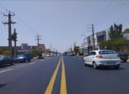 اجرای عملیات خط کشی محوری جاده مایان انجام شد اجرای عملیات خط کشی محوری جاده مایان انجام شد